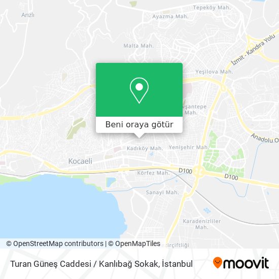 Turan Güneş Caddesi / Kanlıbağ Sokak harita