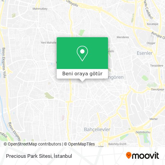 Precious Park Sitesi harita