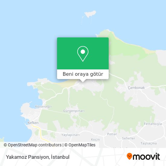 Yakamoz Pansiyon harita