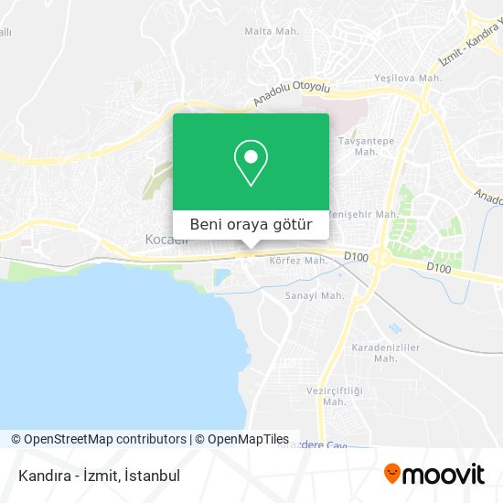 Kandıra - İzmit harita