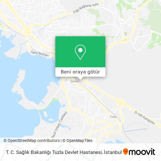 T. C. Sağlık Bakanlığı Tuzla Devlet Hastanesi harita
