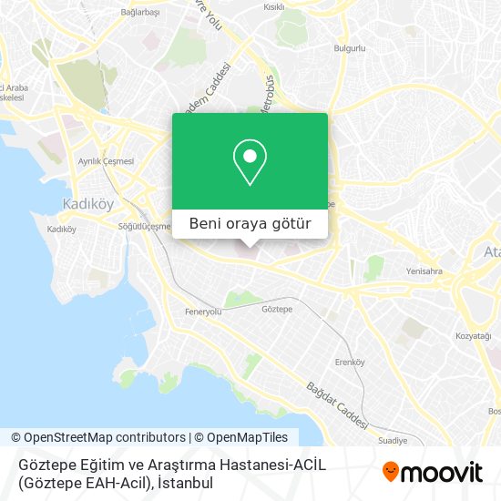 Göztepe Eğitim ve Araştırma Hastanesi-ACİL (Göztepe EAH-Acil) harita