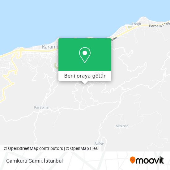 Çamkuru Camii harita