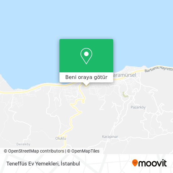 Teneffüs Ev Yemekleri harita
