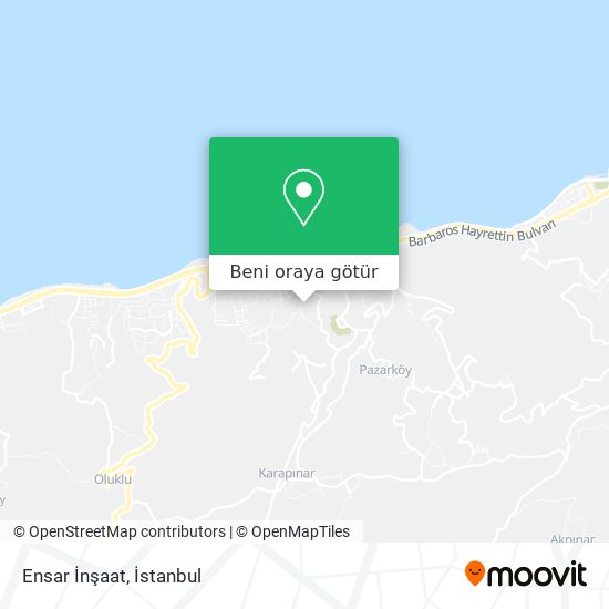 Ensar İnşaat harita