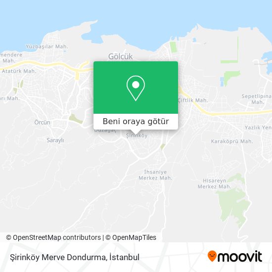 Şirinköy Merve Dondurma harita