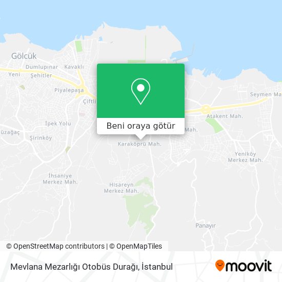 Mevlana Mezarlığı Otobüs Durağı harita