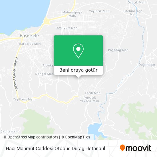 Hacı Mahmut Caddesi Otobüs Durağı harita