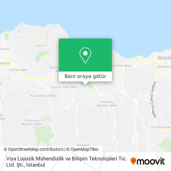 Viya Lojistik Mühendislik ve Bilişim Teknolojileri Tic. Ltd. Şti. harita