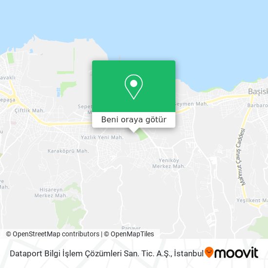 Dataport Bilgi İşlem Çözümleri San. Tic. A.Ş. harita