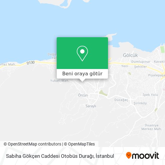 Sabiha Gökçen Caddesi Otobüs Durağı harita