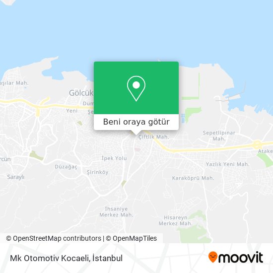 Mk Otomotiv Kocaeli harita