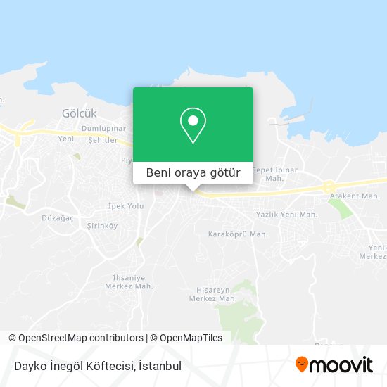 Dayko İnegöl Köftecisi harita