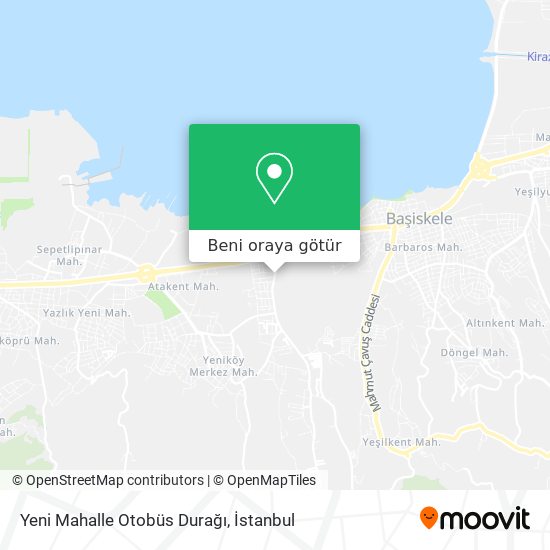 Yeni Mahalle Otobüs Durağı harita