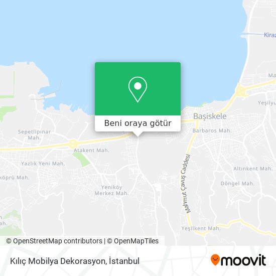 Kılıç Mobilya Dekorasyon harita