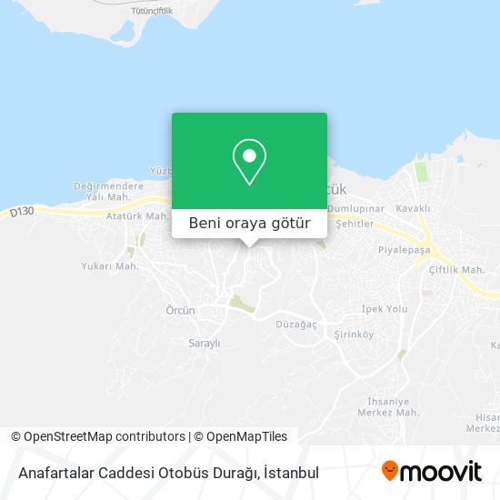 Anafartalar Caddesi Otobüs Durağı harita