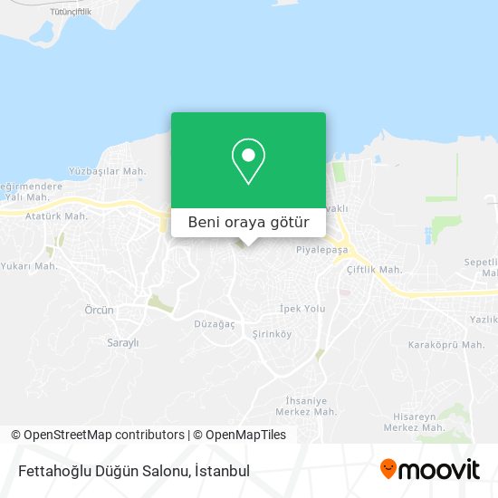 Fettahoğlu Düğün Salonu harita