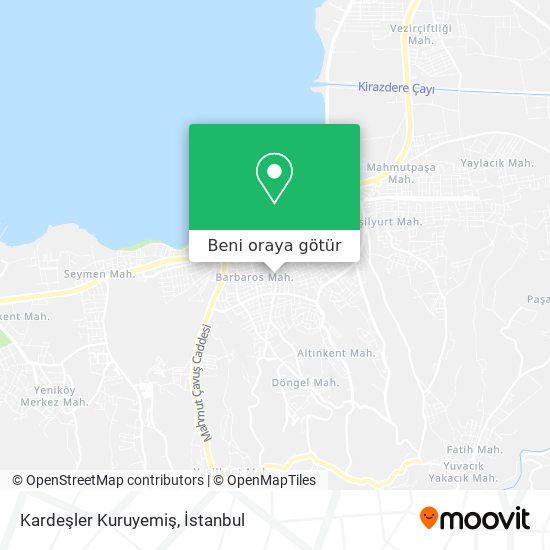 Kardeşler Kuruyemiş harita