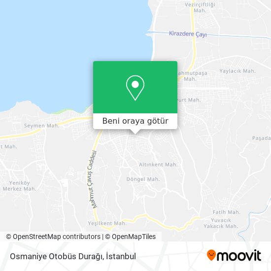 Osmaniye Otobüs Durağı harita