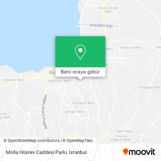 Molla Hüsrev Caddesi Parkı harita