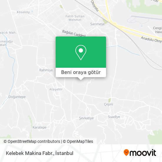 Kelebek Makina Fabr. harita