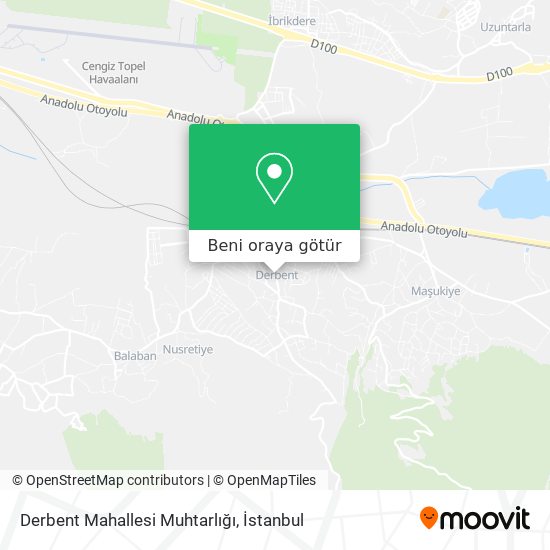 Derbent Mahallesi Muhtarlığı harita