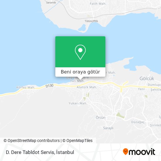 D. Dere Tabldot Servis harita