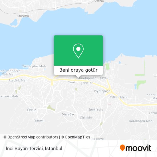 İnci Bayan Terzisi harita