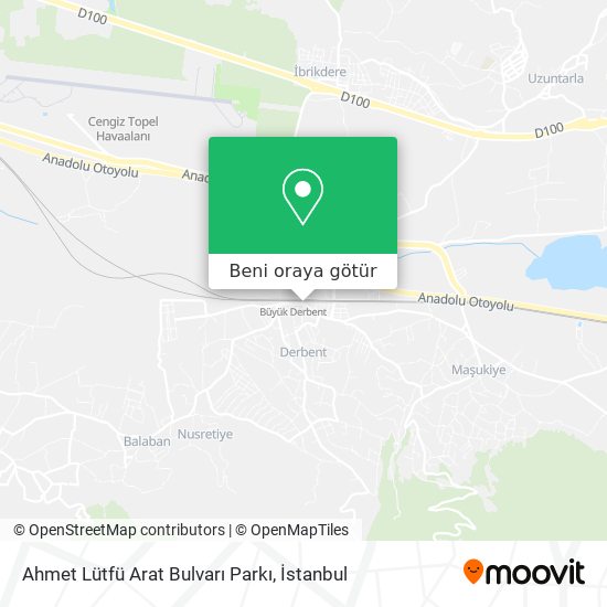 Ahmet Lütfü Arat Bulvarı Parkı harita