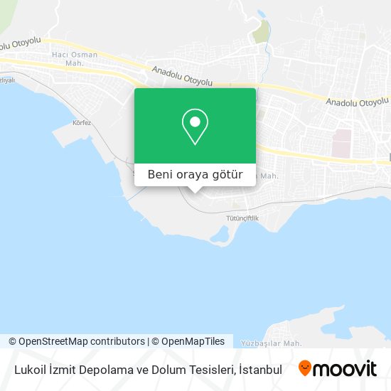 Lukoil İzmit Depolama ve Dolum Tesisleri harita