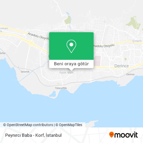 Peynırcı Baba - Korf harita