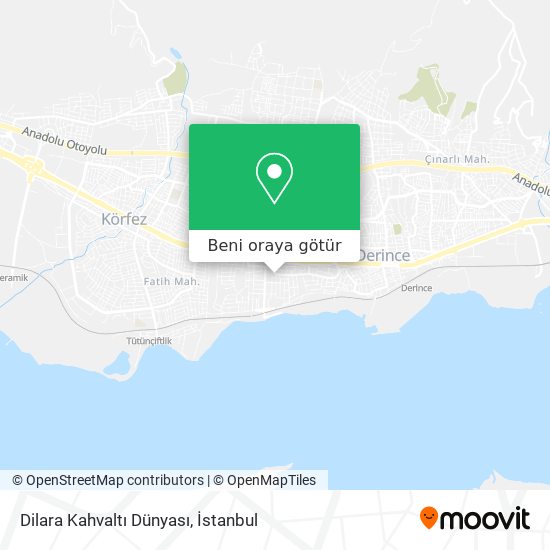 Dilara Kahvaltı Dünyası harita