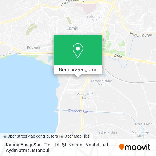 Karina Enerji San. Tic. Ltd. Şti Kocaeli Vestel Led Aydınlatma harita
