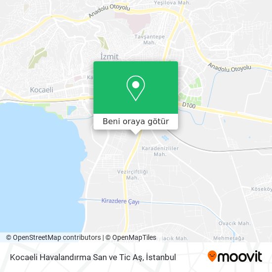 Kocaeli Havalandırma San ve Tic Aş harita