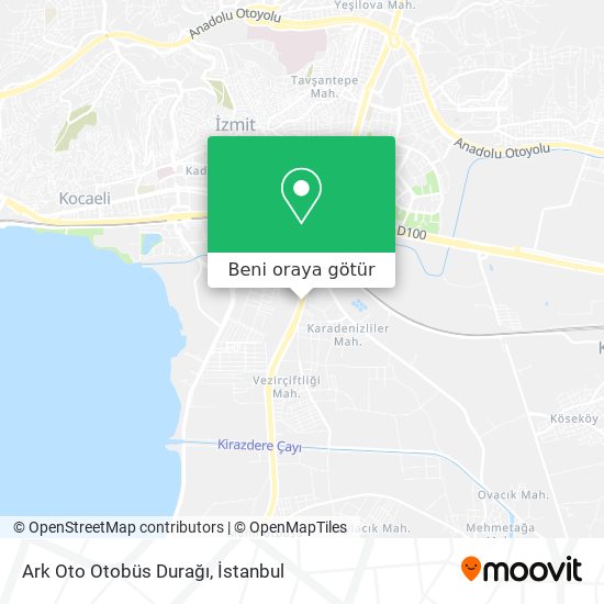 Ark Oto Otobüs Durağı harita