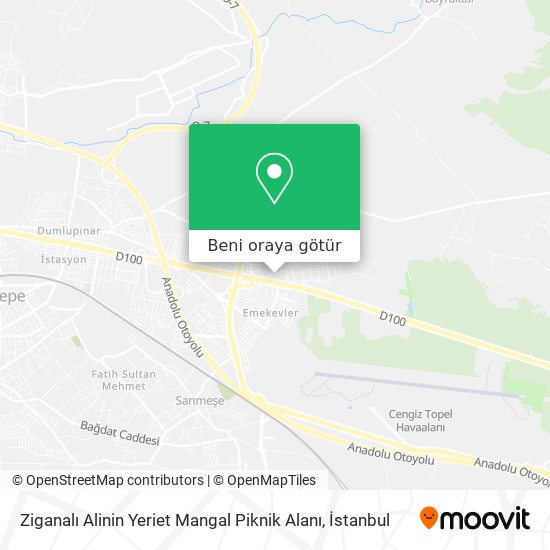 Ziganalı Alinin Yeriet Mangal Piknik Alanı harita