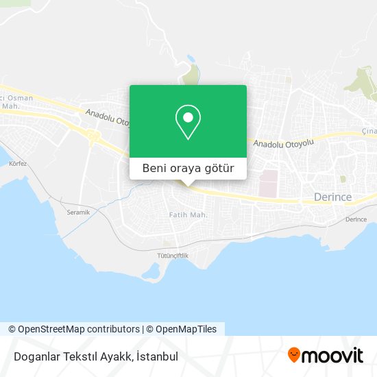 Doganlar Tekstıl Ayakk harita