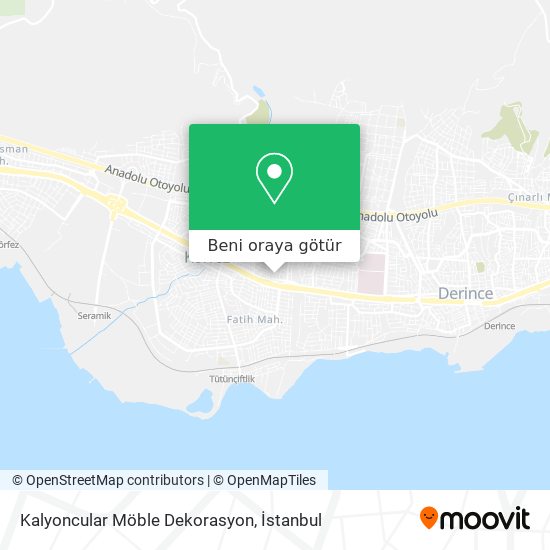 Kalyoncular Möble Dekorasyon harita