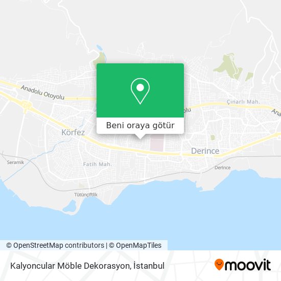 Kalyoncular Möble Dekorasyon harita