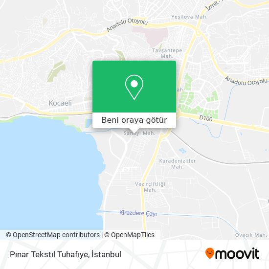 Pınar Tekstıl Tuhafıye harita