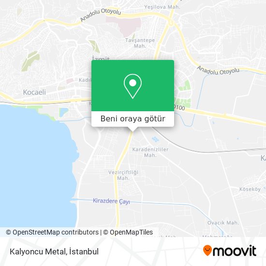 Kalyoncu Metal harita