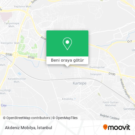 Akdeniz Mobilya harita