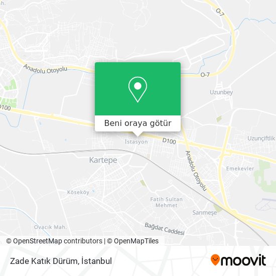 Zade Katık Dürüm harita