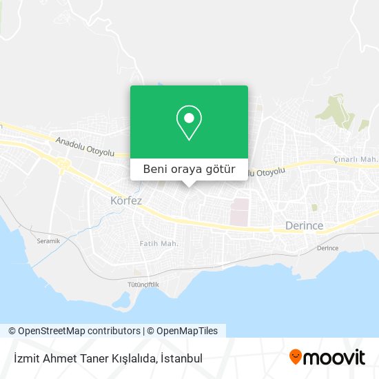 İzmit Ahmet Taner Kışlalıda harita