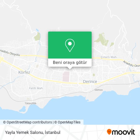 Yayla Yemek Salonu harita