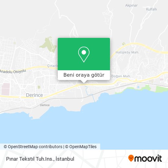 Pınar Tekstıl Tuh.Ins. harita
