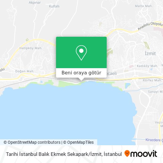 Tarihi İstanbul Balık Ekmek Sekapark / İzmit harita
