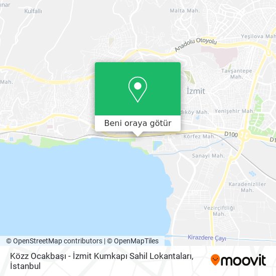 Közz Ocakbaşı - İzmit Kumkapı Sahil Lokantaları harita