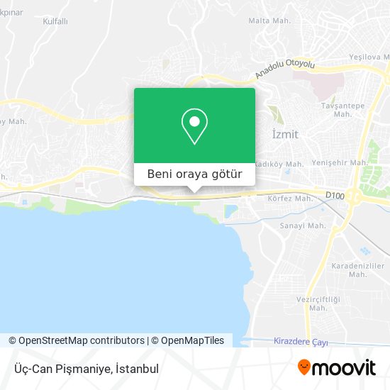 Üç-Can Pişmaniye harita
