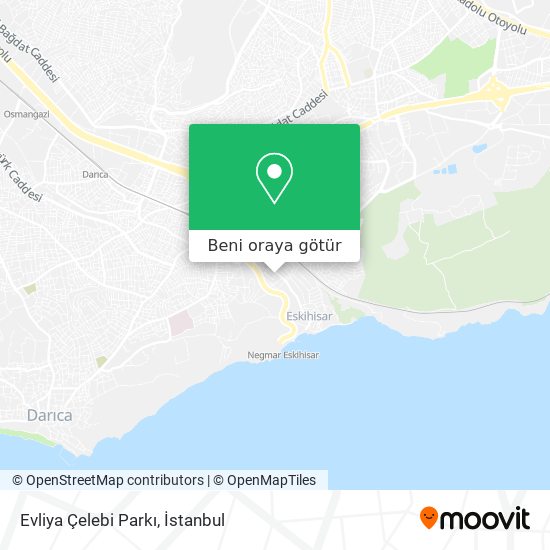 Evliya Çelebi Parkı harita